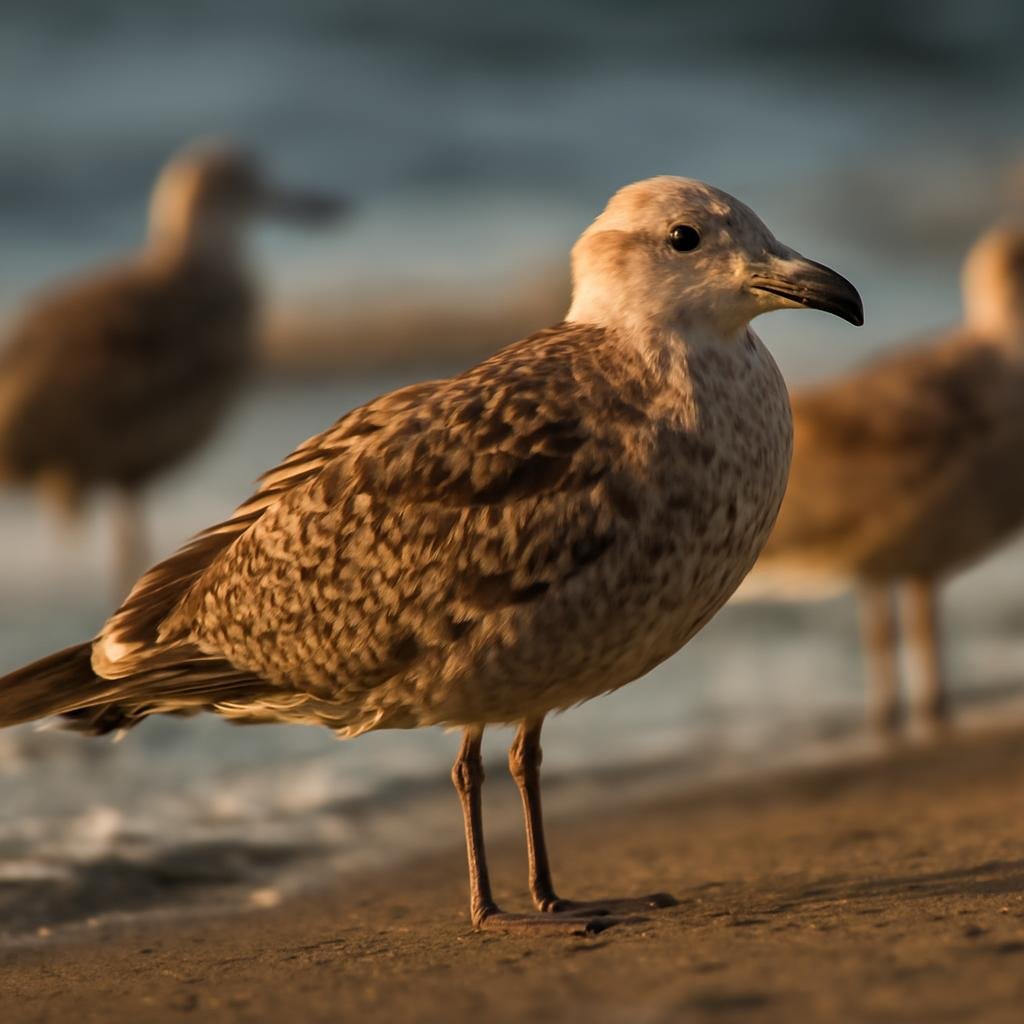 Young Gulls Use Brown Plumage as a Survival Tactic
