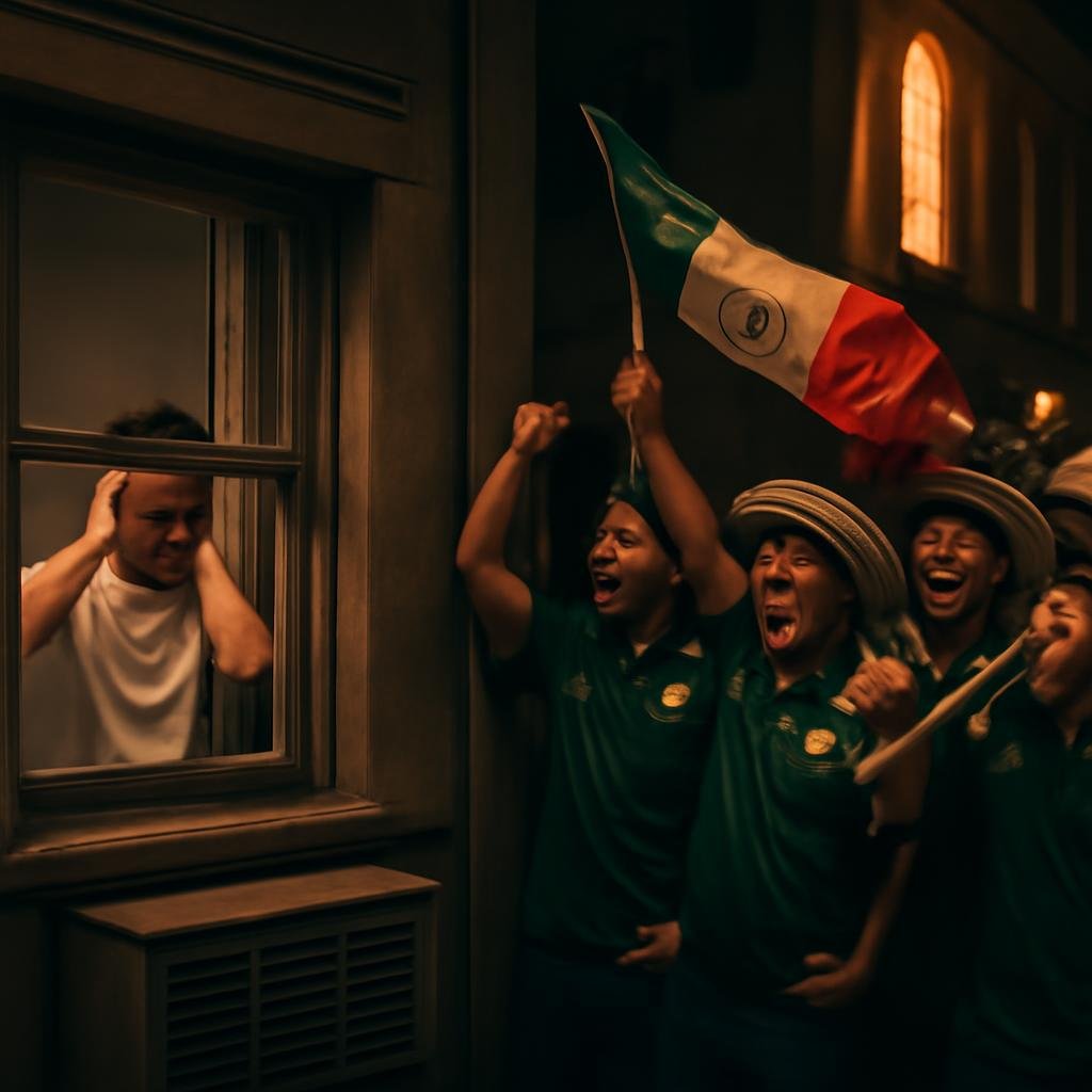 Mexican Fans Disrupt England's Sleep Before World Cup Showdown
