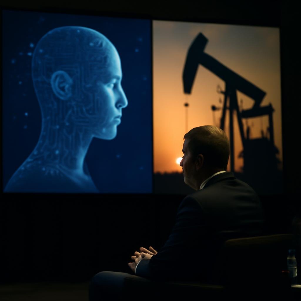 AI's Impact on Democracies: Insights from Petrostate Wealth