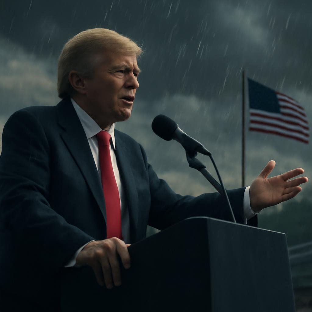 Trump's Independence Day Speech Amid Storm Evacuations